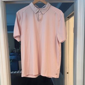 RHONE Light Pink Polo Shirt Size XL